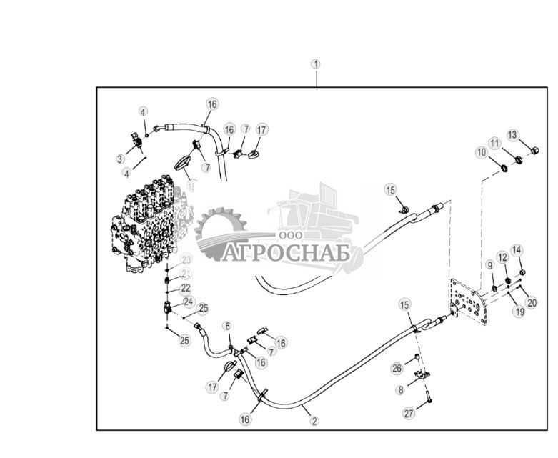 Комплект трубопроводов контура лебедки - ST806153 237.jpg